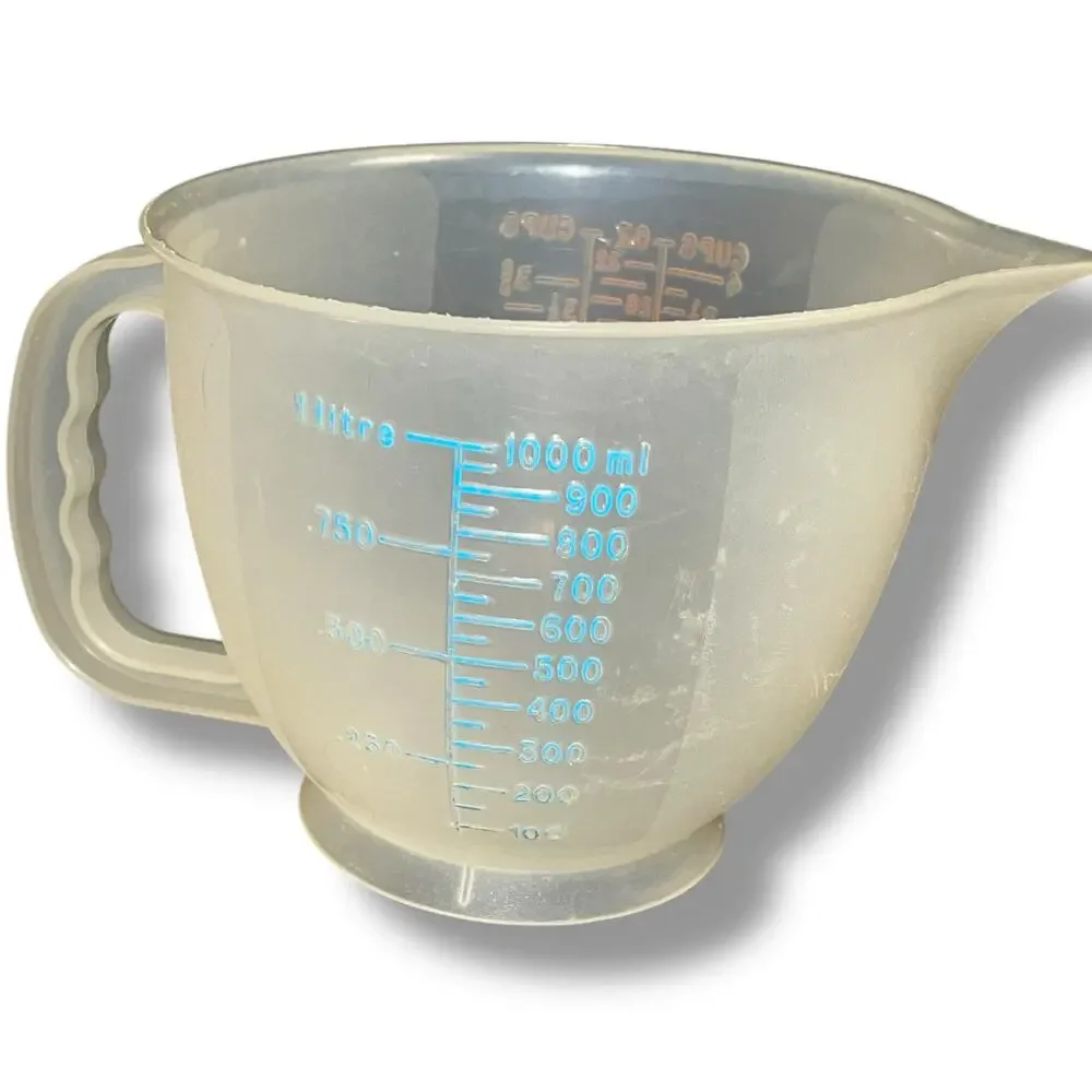 Tupperware Mix N Store Measuring Pitcher Bowl 1288 4 Cups 1 Liter 32 oz Vintage